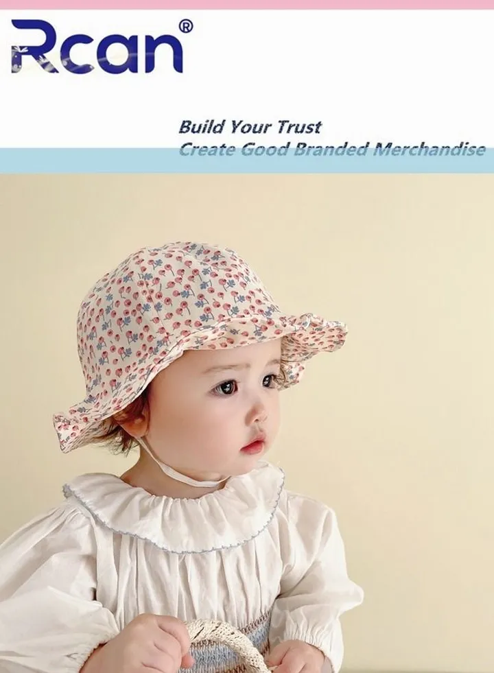 Kids Cute Cartoon Soft Sun Protection Baby Cap Fisherman's Hat Cotton 6 months - 3 years old Baby Girl, Baby Boy , Multicolor