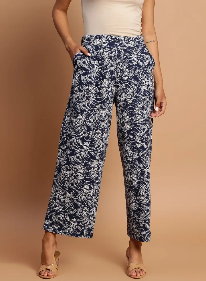 Casual Solid Pattern Pants Multicolour