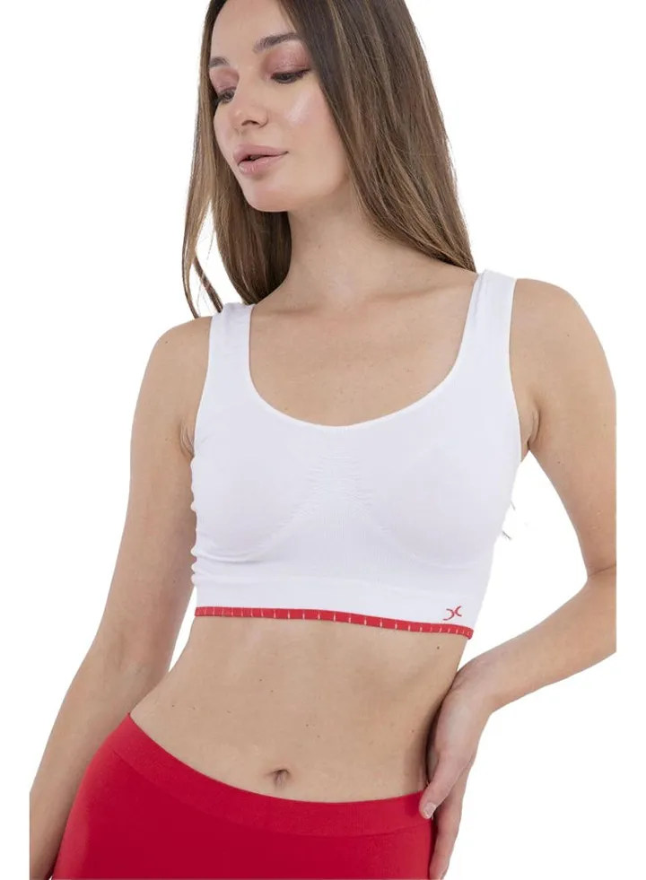 Carina Cotton Wireless Bra - white