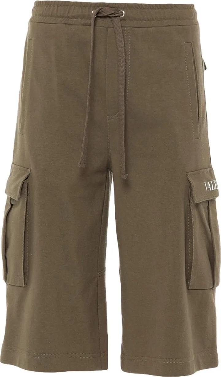 Cropped Pants Military Green