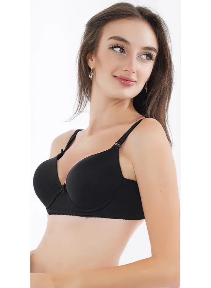 Emery Soft Cup D Bra Microfiber - Black