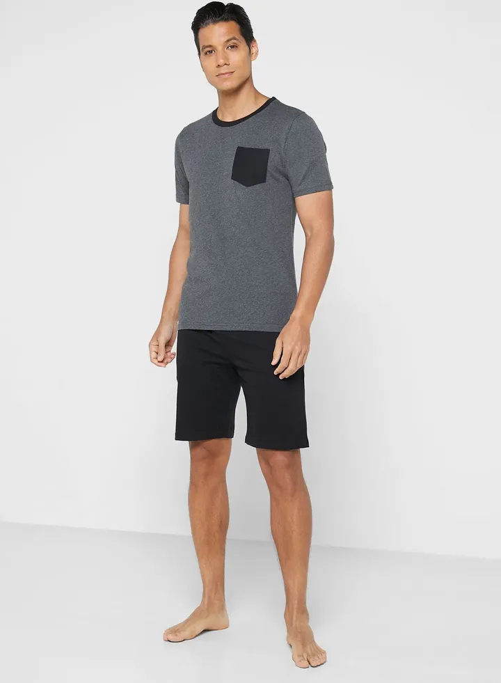Pocket T Shirt Nightwear Set