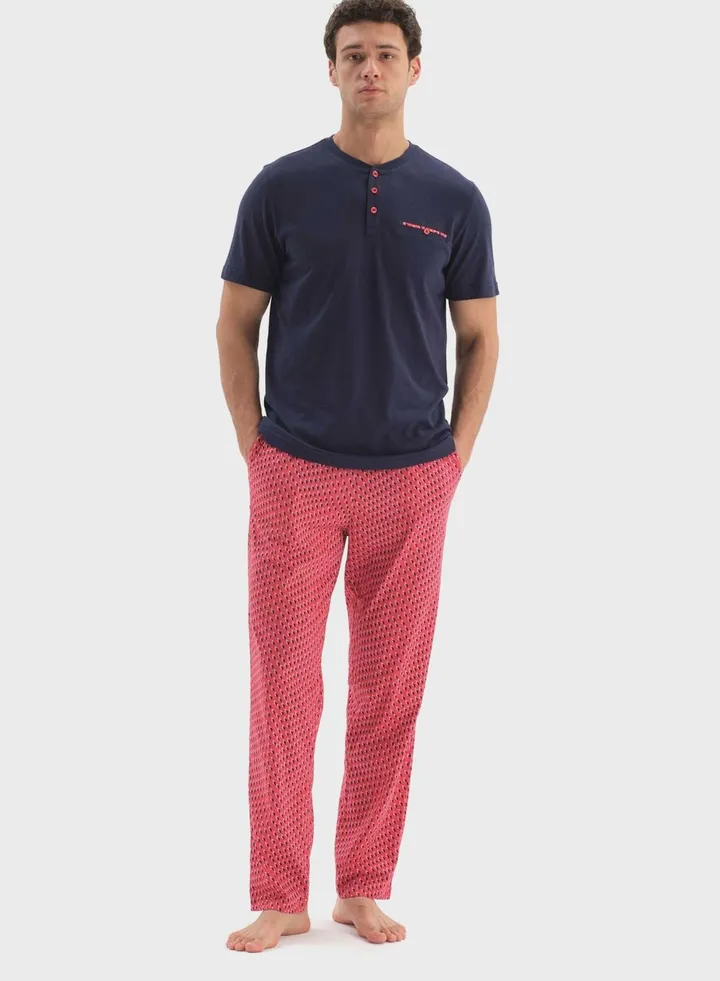 Nightwear T-Shirt & Trouser Set
