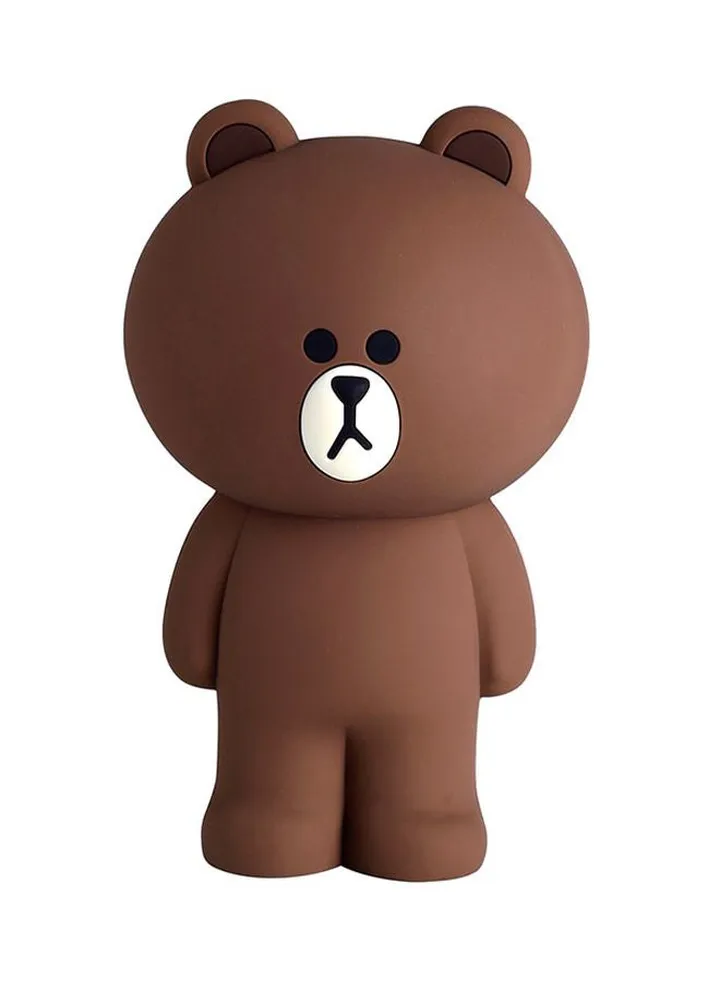 Bear Shaped Pencil Case Brown/White/Black