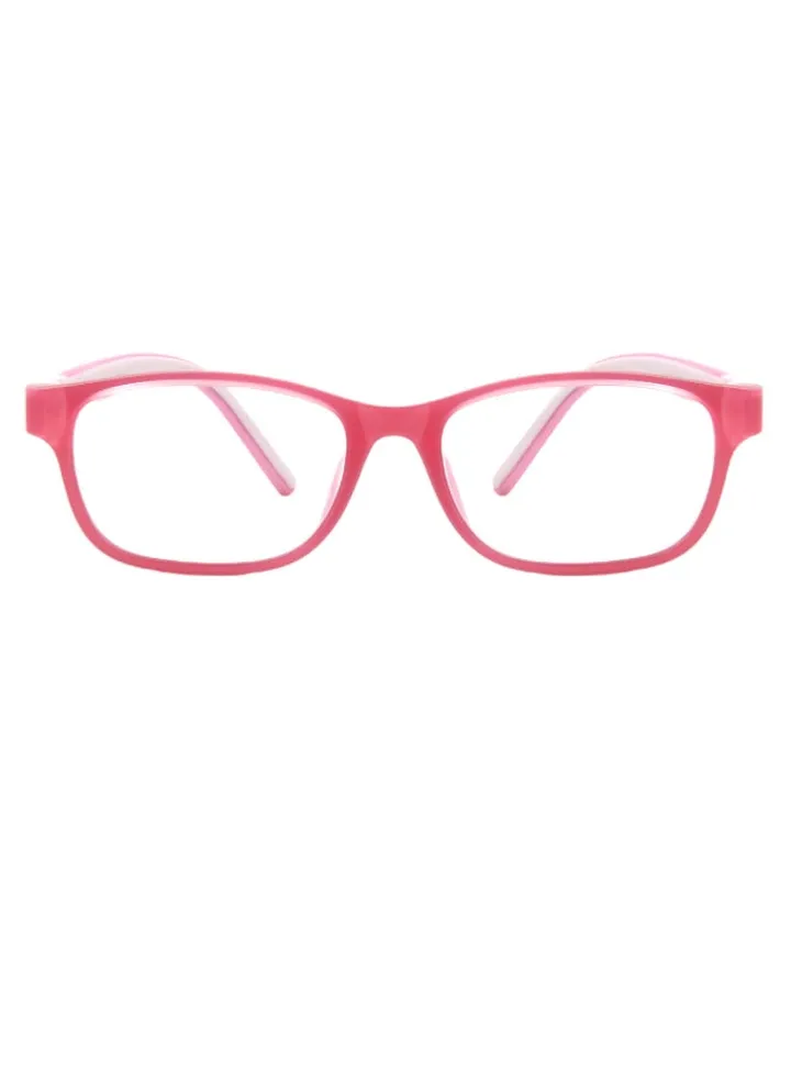 Kids' Blue Light Blocking Rectangular Frames Eyeglasses