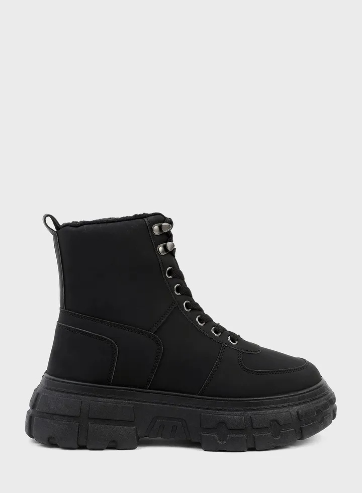Lace Up High Top Sneakers
