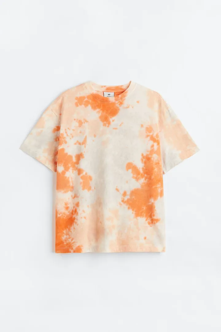 Relaxed Fit Patterned Cotton T-shirt