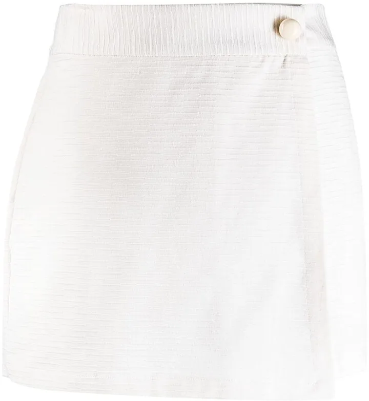 Wrap-Front Cotton Shorts