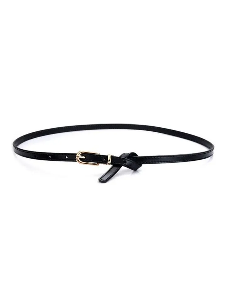 Black Leather Belt For Women black