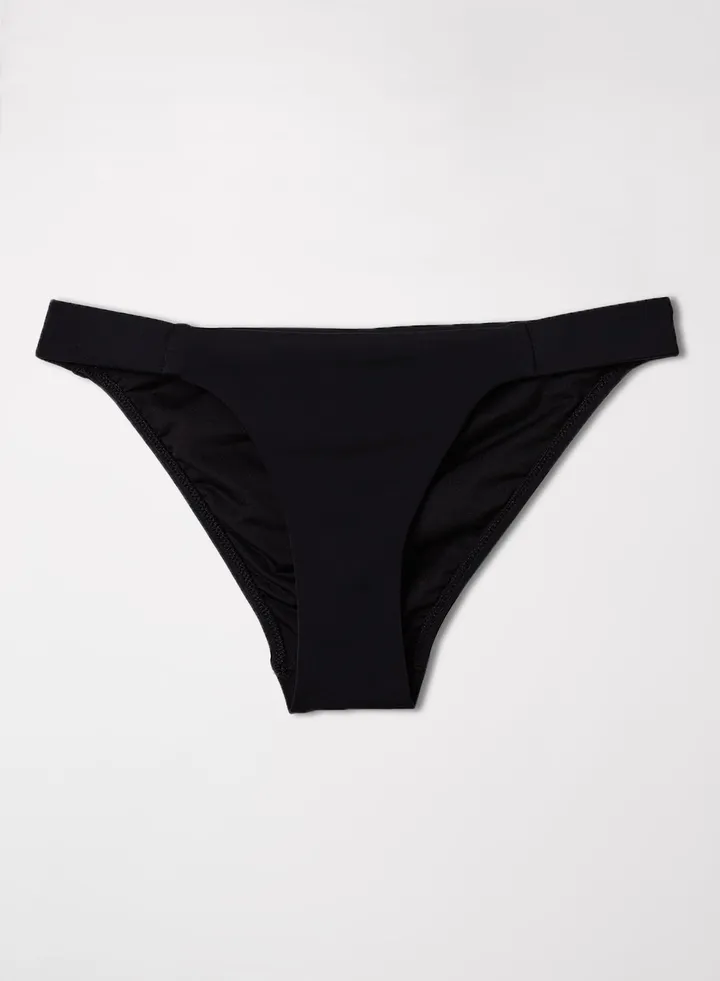 High Leg Bikini Bottom Black