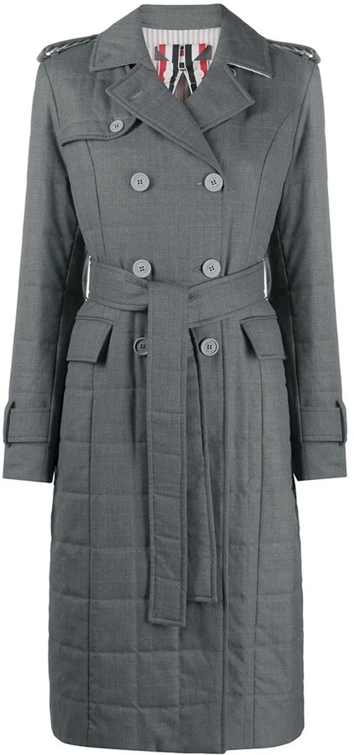 RWB stripe classic trench coat