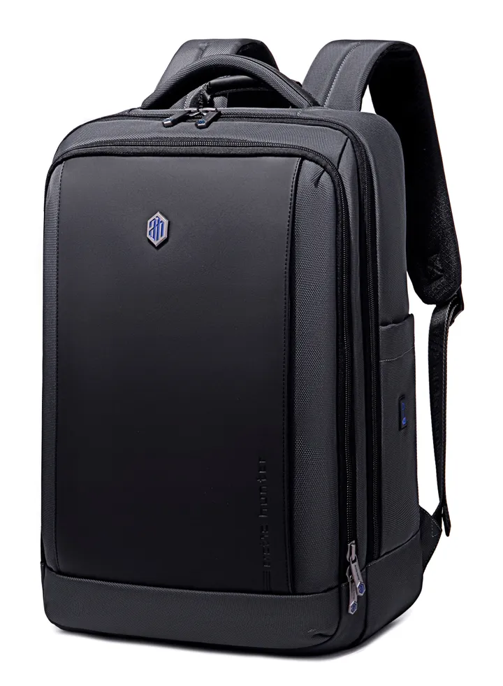 Travel Laptop Backpack Slim Durable with Laptop Compartment Water Resistant Casual Hiking Travel Bag for Business College School Students 17 Inch B00550 Grey