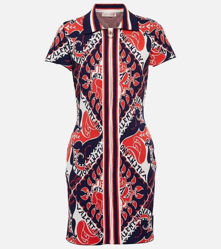 Jacquard minidress