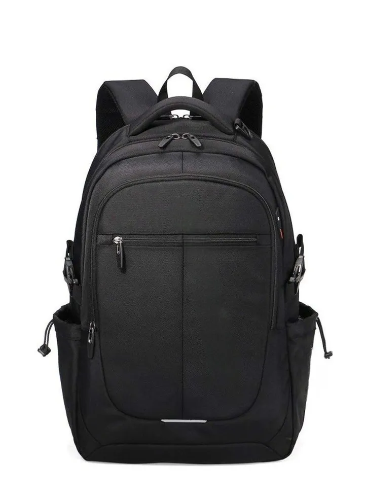 Polyester Bags Laptop Backpack School & College Bag Travel Backpack (Black)