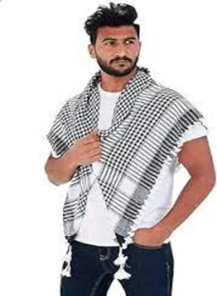 Arabic scarf for unisex - Palestinian shawl, neck wrap