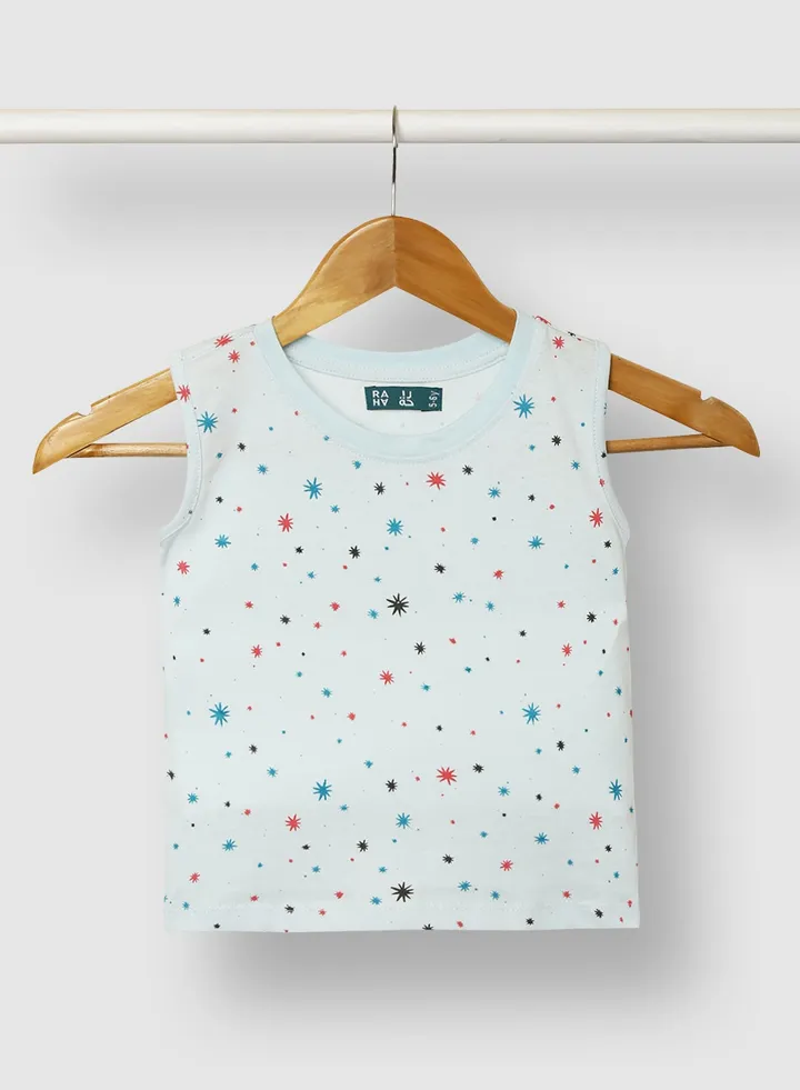 Stylish Boys Trendy Casual Printed T-Shirt Red / Green