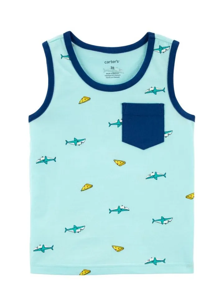 Baby Boys Whale Print Tank Top Multicolor