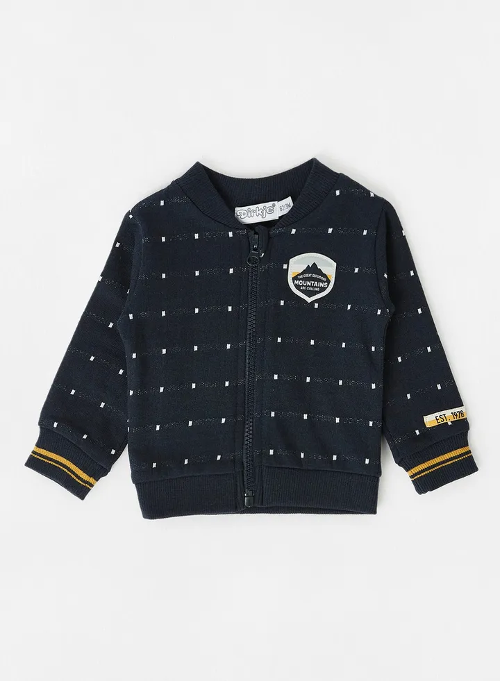 Baby/Kids Long Sleeve Cardigan Navy