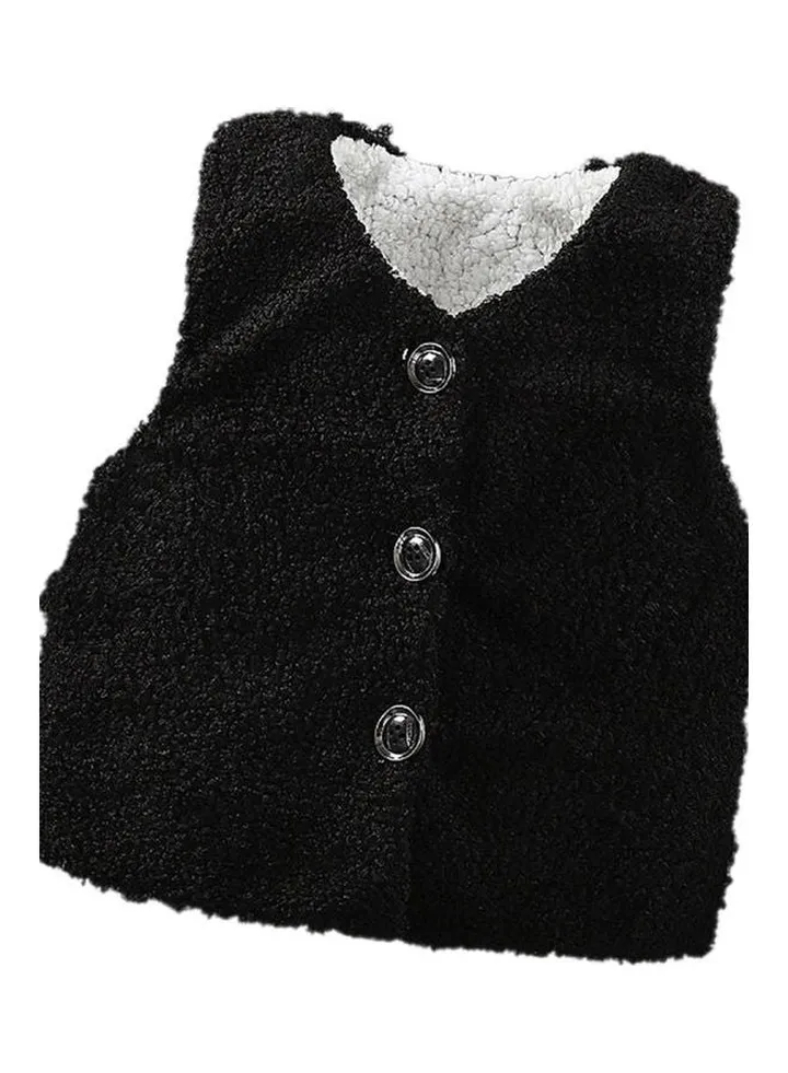 Solid Cardigan Black