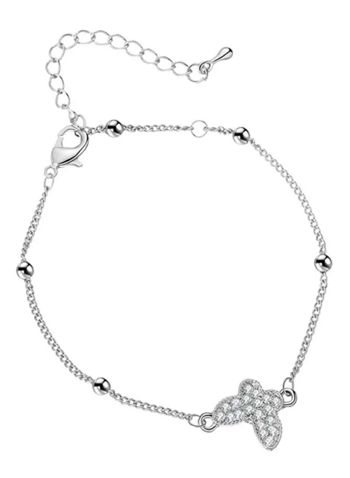 Single Butterfly Anklet