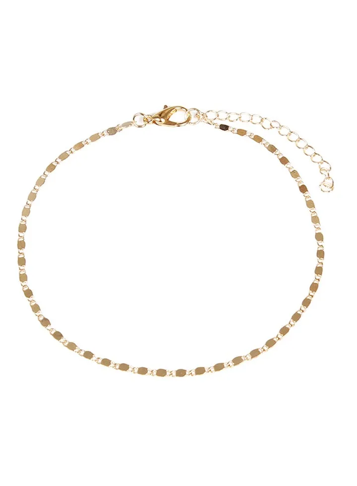 Metal Elegant Beaded Anklet