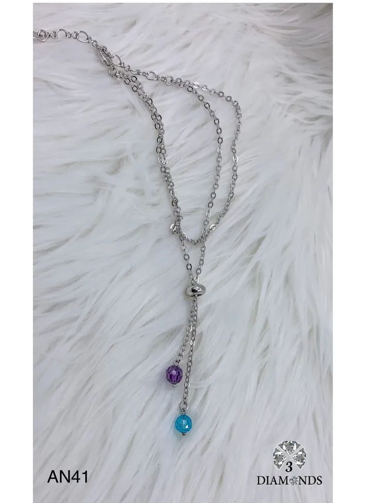 3Diamonds Anklets For Women Platinum Plated