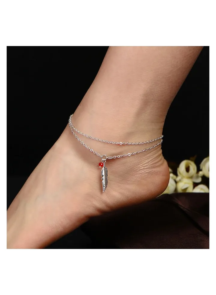 Life Feather Anklet