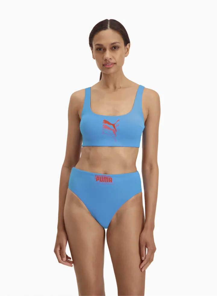 Swim Womens Scoop Neck Bikini Top
