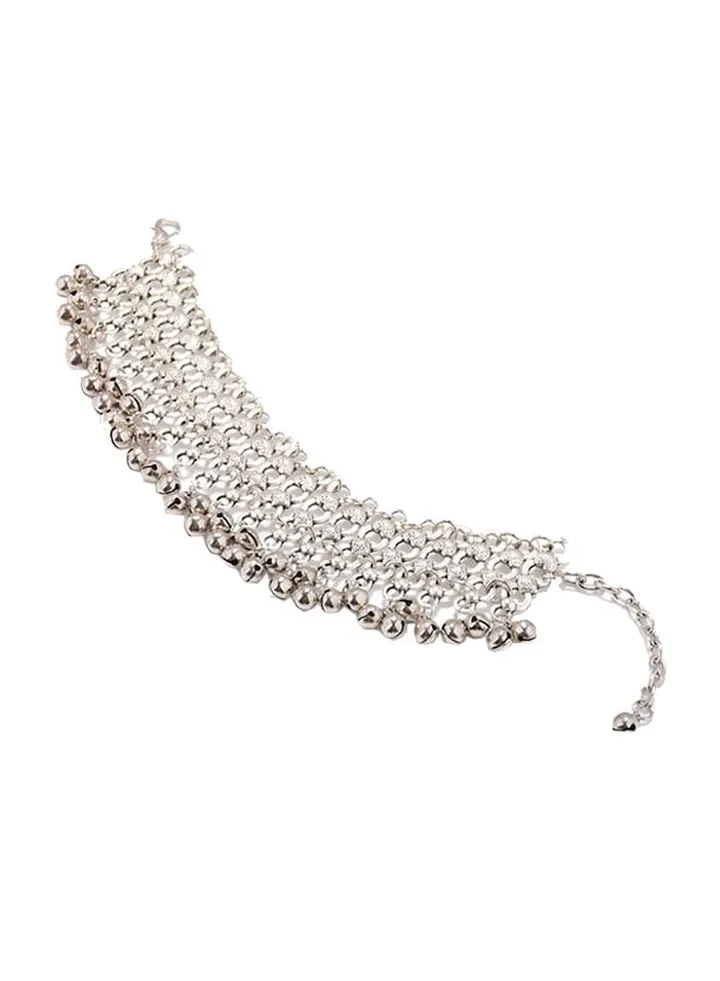 Solid Color Ethnic Stylish Chain Anklet