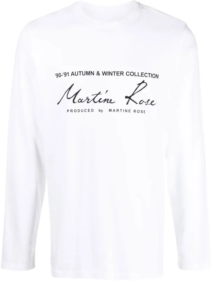 long-sleeve logo T-shirt