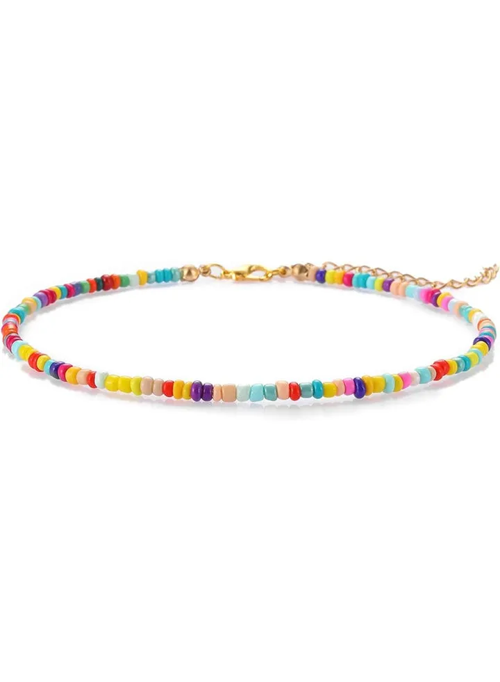 Small Bead Anklets for Women Girls Beach Foot Ankle Bracelet