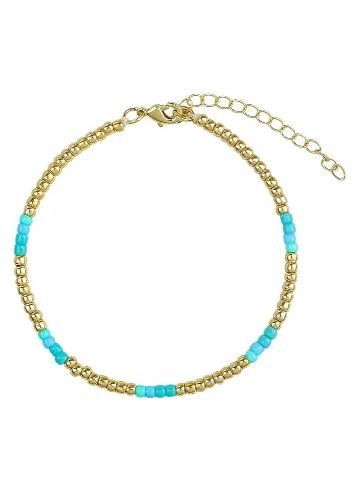 Multi Color Beaded Anklet ( Model GL008)