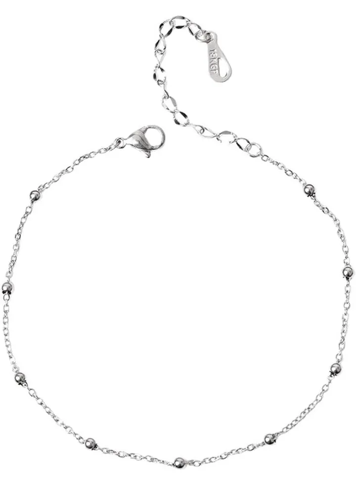 Silver Modern Anklet