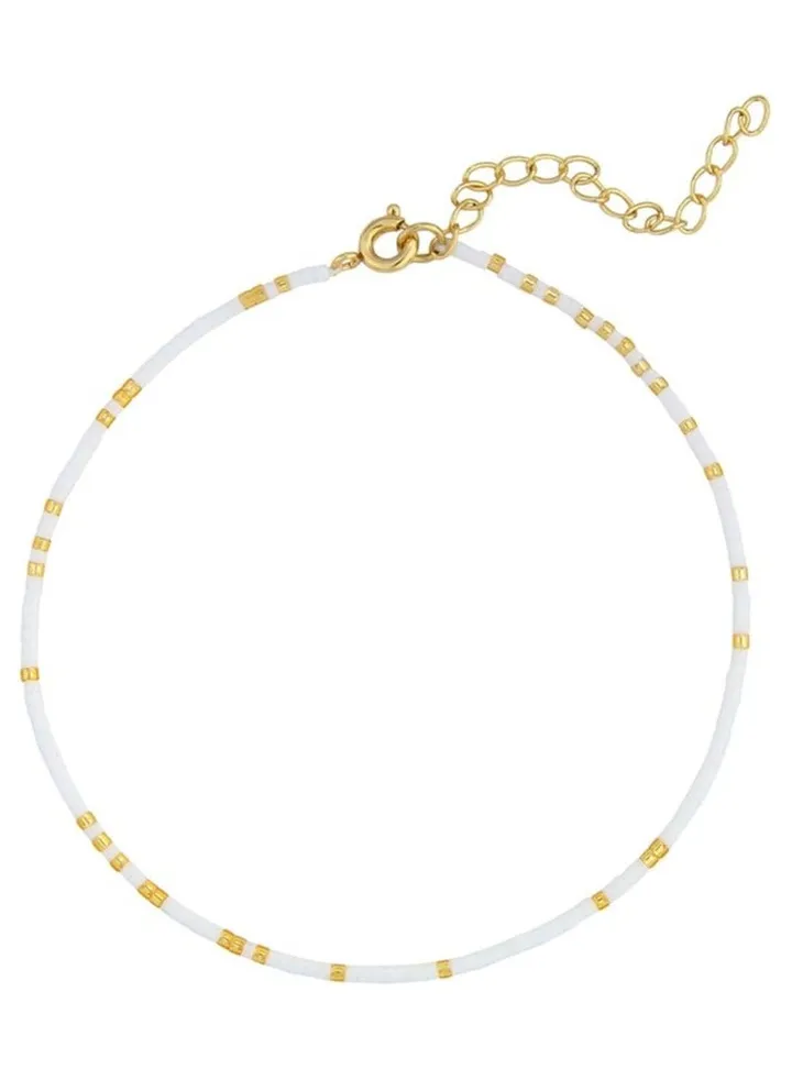 Multi Color Beaded Anklet ( Model GL007)