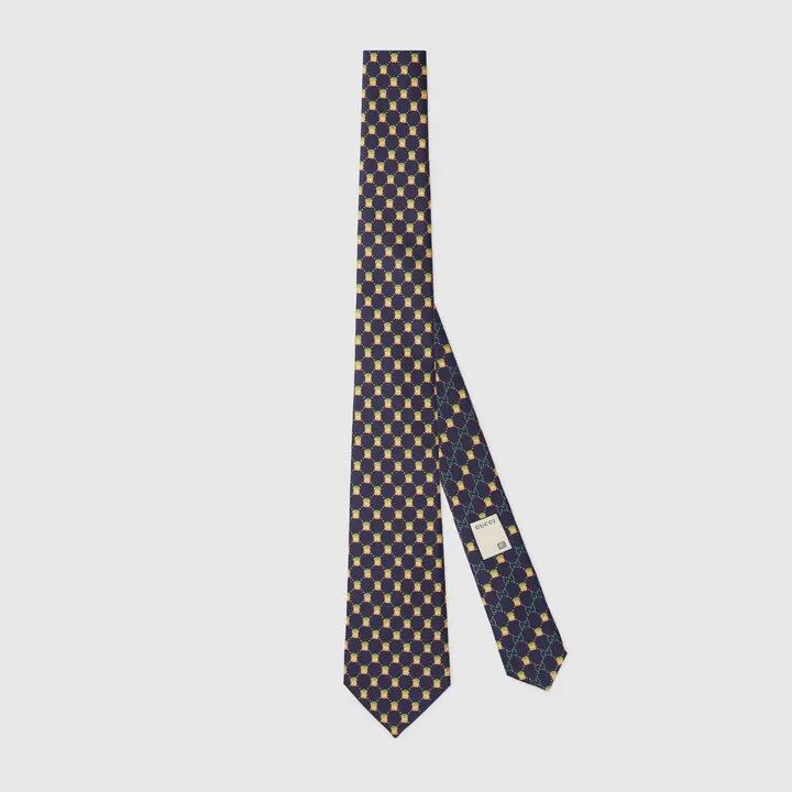 GG animal silk tie
