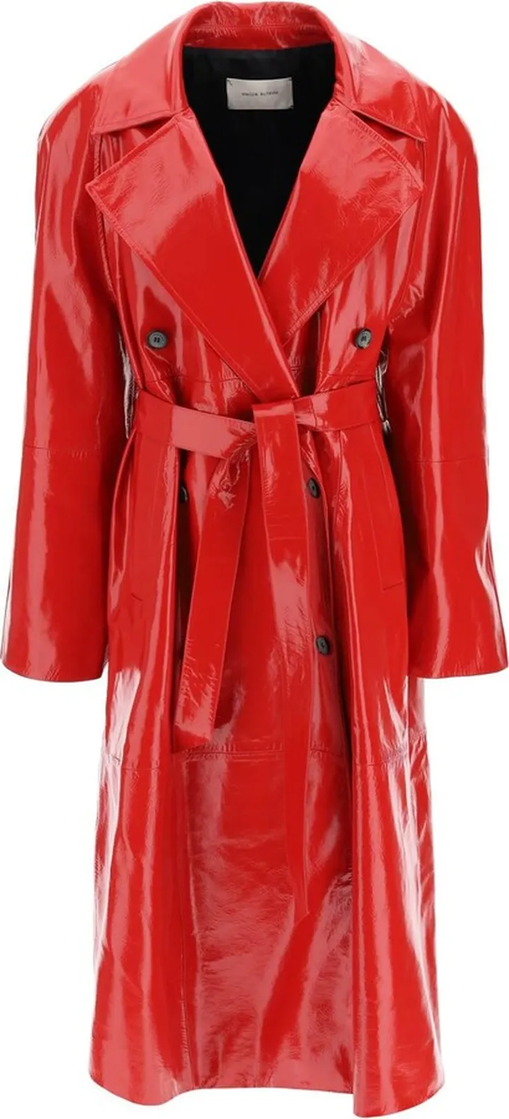 Magda Butrym Patent Leather Long Trench Coat