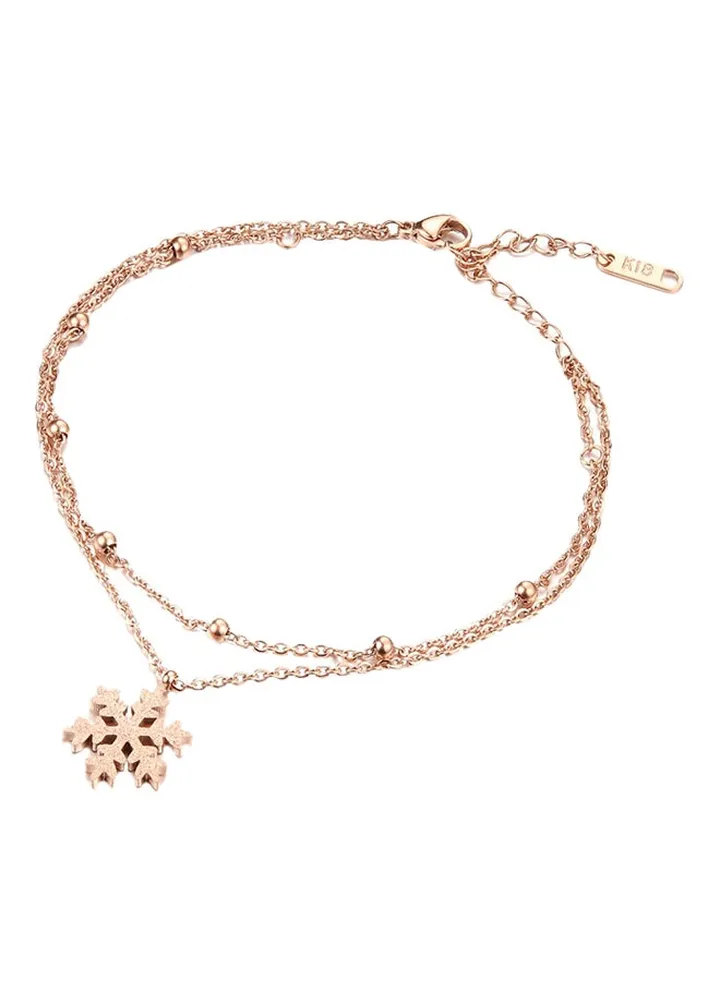 Gold Plated Adjustable Anklet