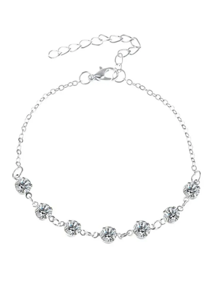 Fashionable Crystal Anklet