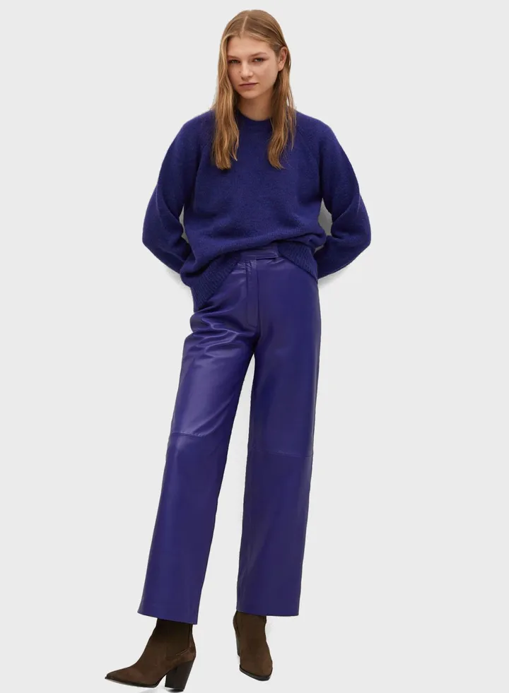 High Waist Straight Pants