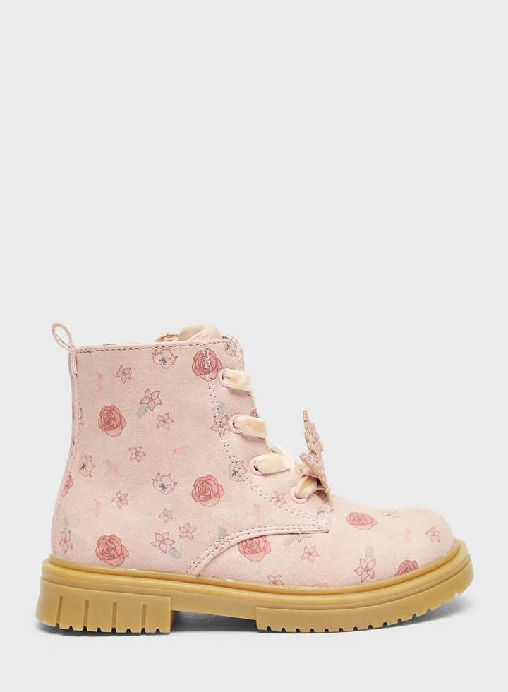 Kids Disney Lace Up Boots