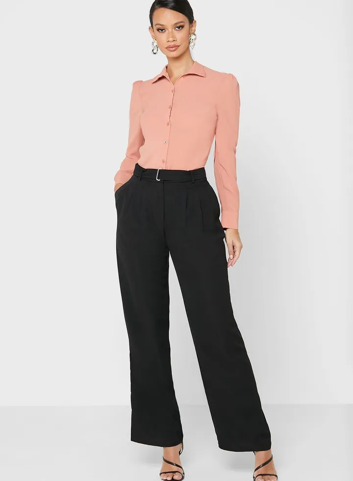 Belted Cigarette Pants