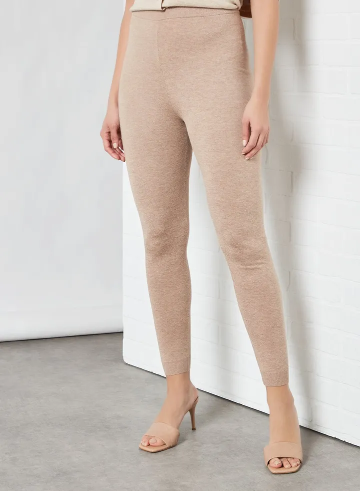 Knitted Pants Beige
