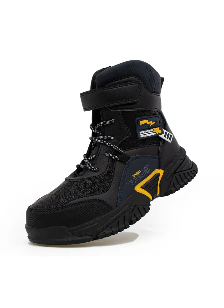 Lucky Kids Unisex Hiking Boots For Outdoor Walking Climbing Hiking with Non-Slip Antiskid For Little/Big Kids
