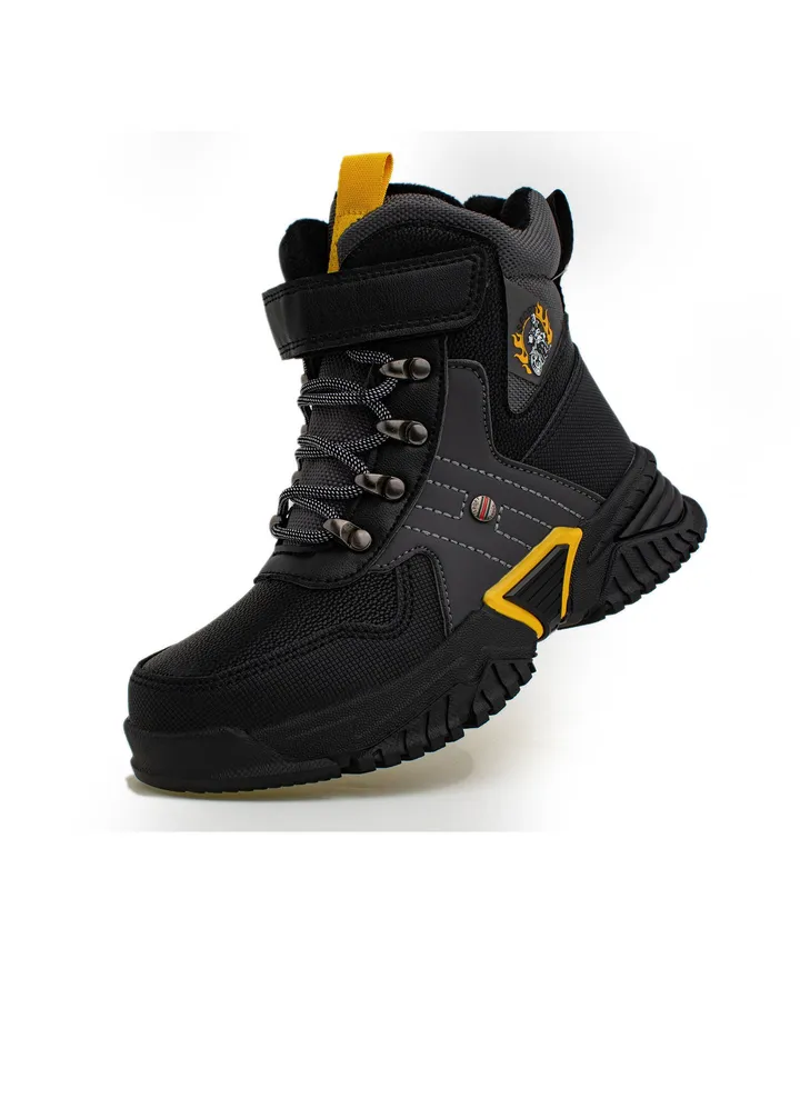 Lucky Kids Unisex Hiking Boots For Outdoor Walking Climbing Hiking with Non-Slip Antiskid For Little/Big Kids