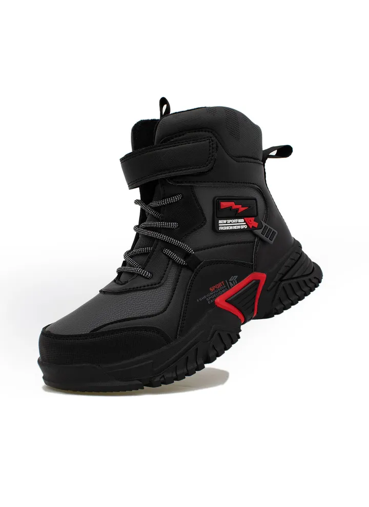 Lucky Kids Unisex Hiking Boots For Outdoor Walking Climbing Hiking with Non-Slip Antiskid For Little/Big Kids