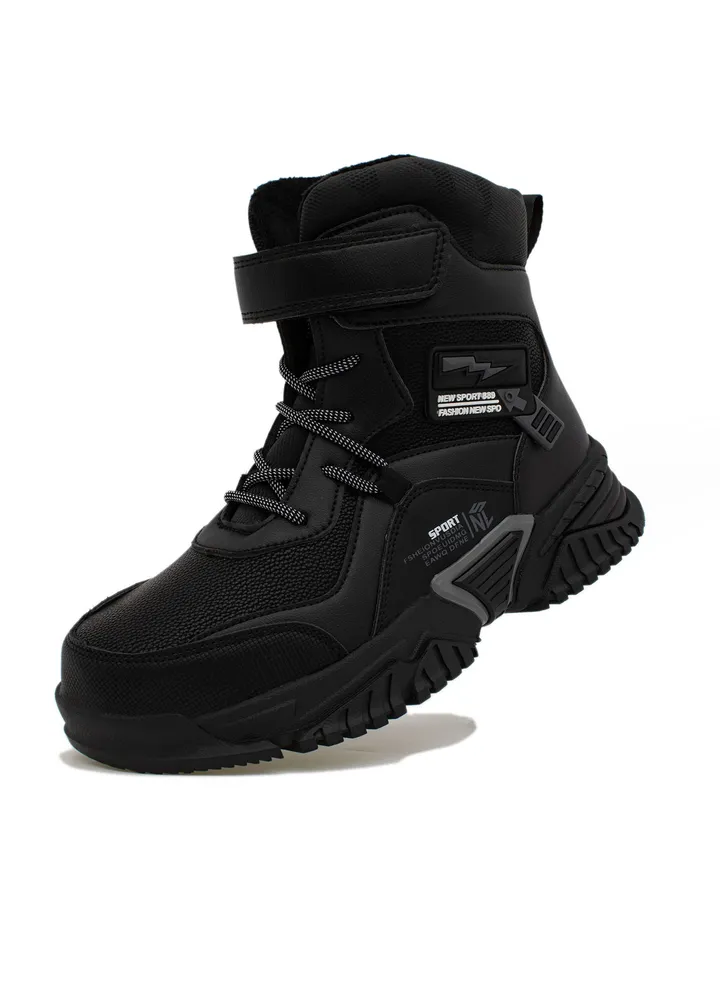 Lucky Kids Unisex Hiking Boots For Outdoor Walking Climbing Hiking with Non-Slip Antiskid For Little/Big Kids