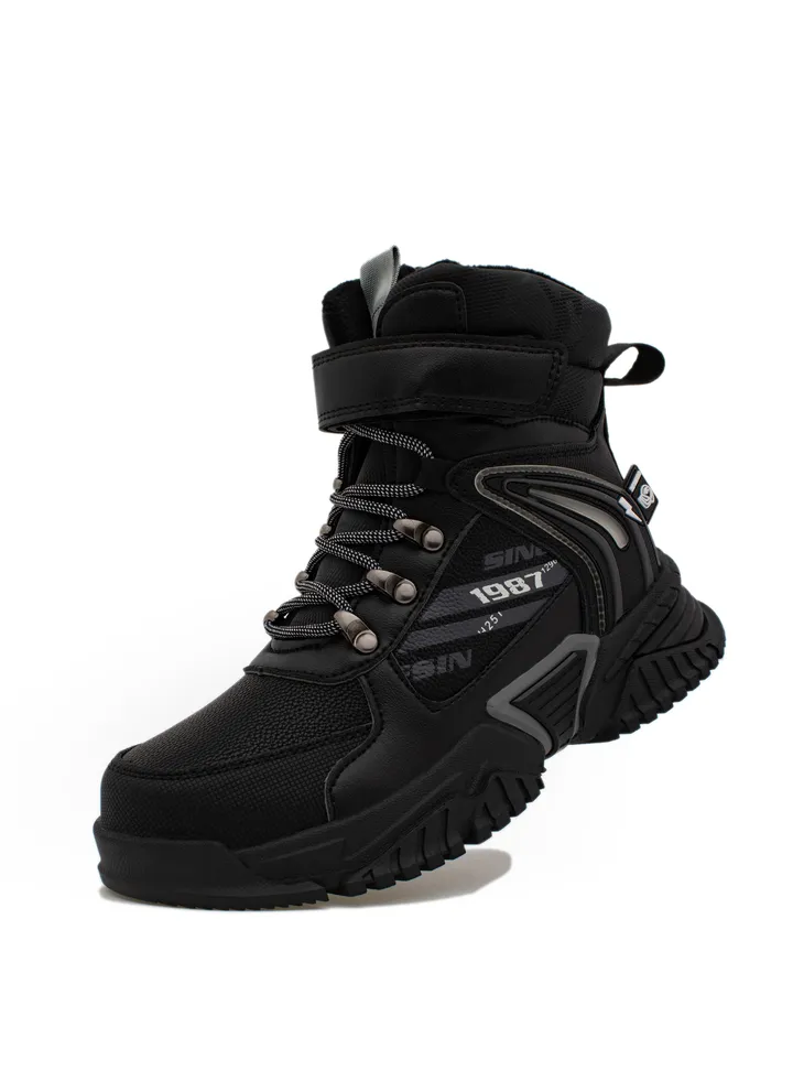 Lucky Kids Unisex Hiking Boots For Outdoor Walking Climbing Hiking with Non-Slip Antiskid For Little/Big Kids