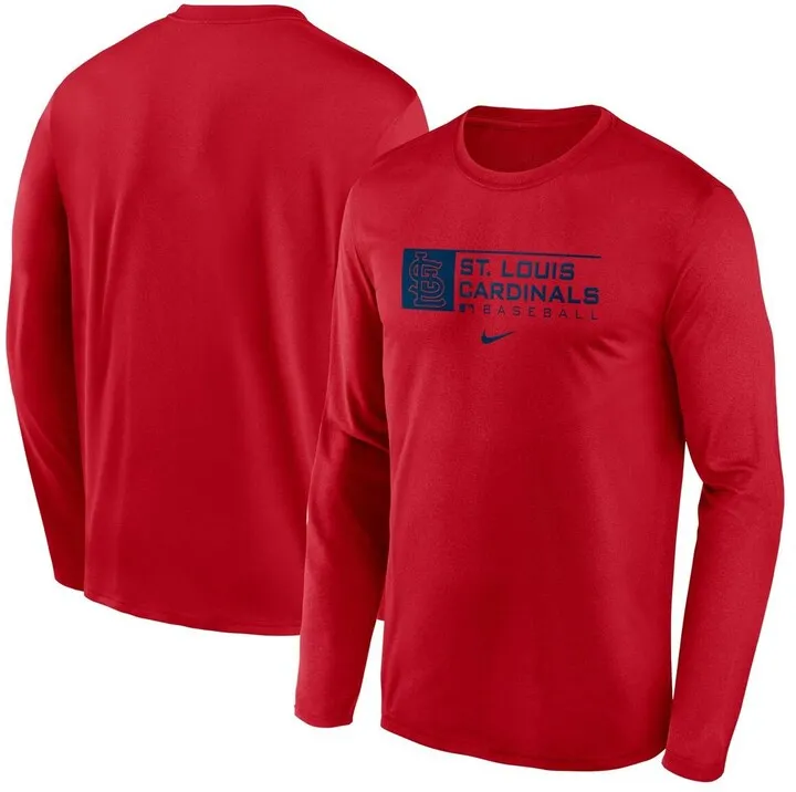 Men's Nike Red St. Louis Cardinals Authentic Collection Performance Long Sleeve T-shirt