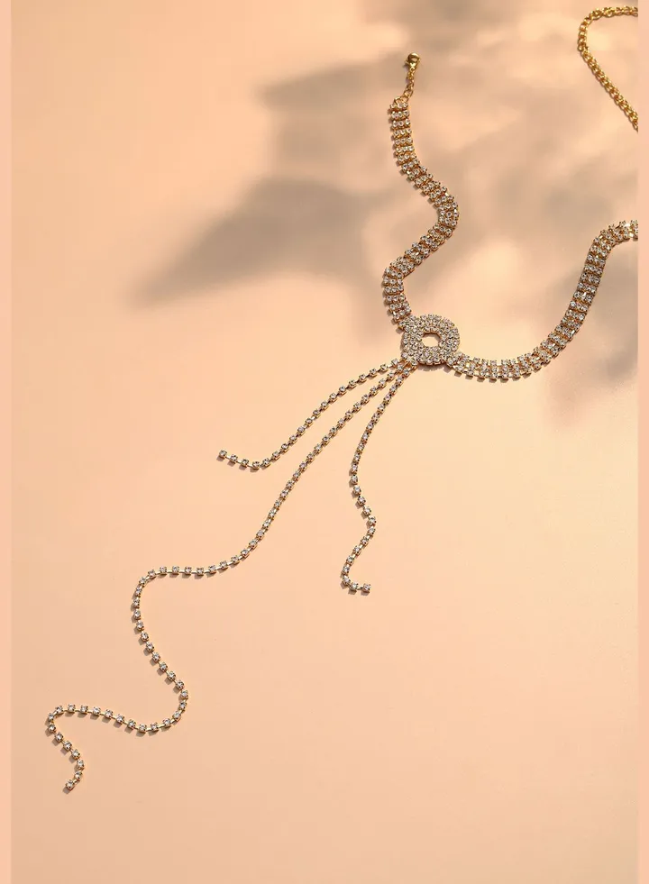 Gold Plated Designer Party Necklace For Women