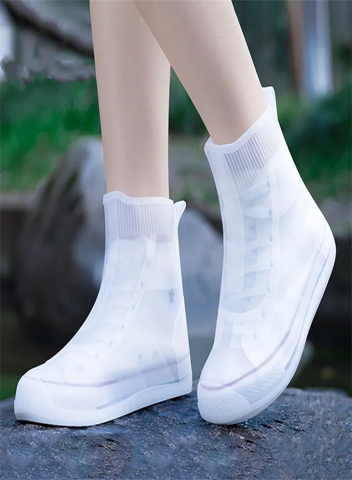 Children's Mid Tube Rain Boots White